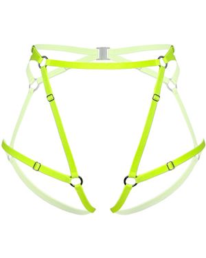 MONIQUE MORIN LINGERIE Frisson Harness Acid - Yellow