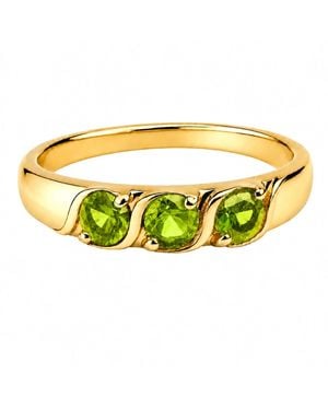 Belinda Jewelz Peridot Vintage Birthstone Ring - Yellow