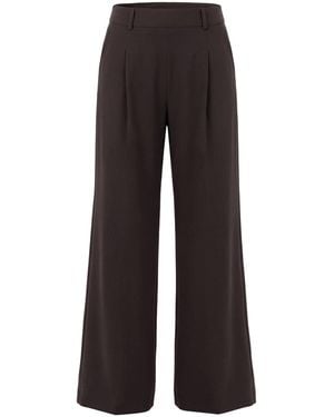 AGGI by HALEWSKI Stella Dark Chocolate Pants - Black