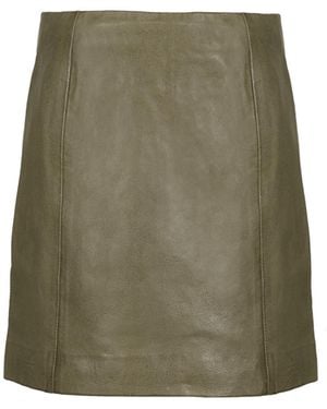 Freaky Nation Leather Mini Skirt - Green