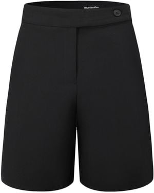 Smart and Joy Minimalist Bermuda Shorts - Black