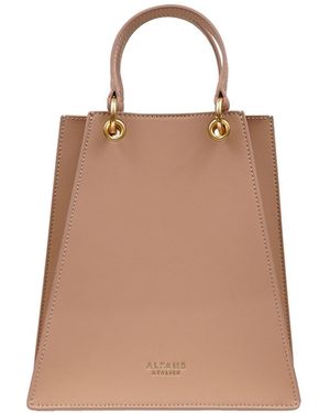 ALKEME ATELIER Neutrals Fire Triangular Satchel - Brown