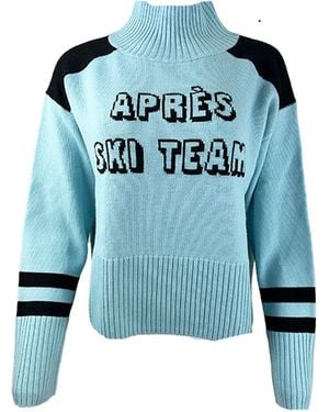 Team Event Après Ski Team Funnel Neck Sweater Color: Ice - Blue
