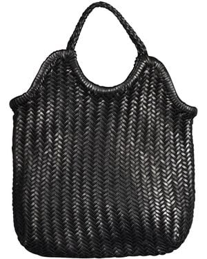 Rimini Hand Woven Hand Woven Tote 'Paola' - Black