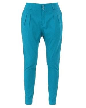 Conquista Tailored Harem Style Trousers - Blue