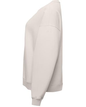Ocio Leisurewear Neutrals Oversized Crewneck - White