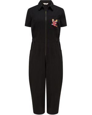 Sugarhill Cora Cropped Jumpsuit Parrot - Black