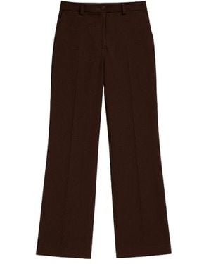 Conquista Classic Straight Trousers - Brown