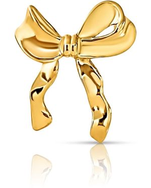 Ellie Vail Jewelry Belle Bow Brooch - Metallic