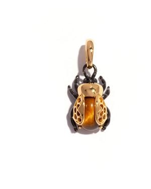 MARIE JUNE Jewelry Bumble Bee Pendant - Metallic