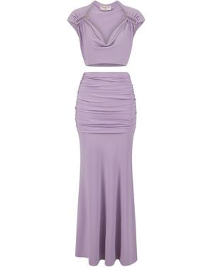 Celestine & Mae Oleria Co-Ord Set - Purple