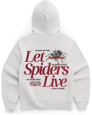 Dont Eat the Homies Let Spiders Live Hoodie - White