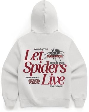 Dont Eat the Homies Let Spiders Live Hoodie - White