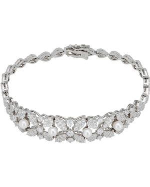 LÁTELITA London Neutrals Marchioness Tennis Bracelet Pearl - Metallic