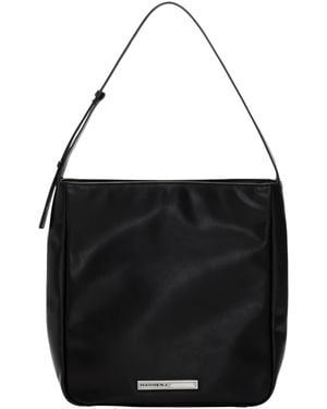 MARHEN.J Roxy Vegan Leather Square Shoulder Bag - Black