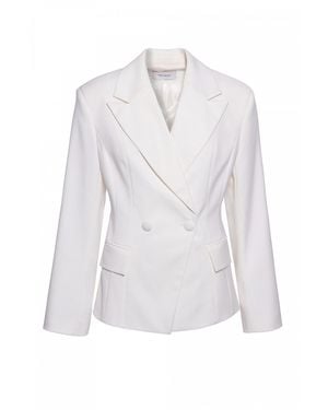 AGGI by HALEWSKI Roksana Off X Shaped Blazer - White