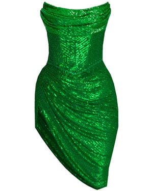 Angelika Jozefczyk Delia Mini Sequin Dress - Green