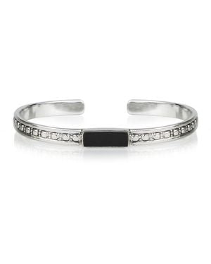 Charlotte's Web Jewellery Maharani Onyx Open Bracelet - Metallic