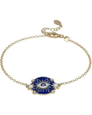 LÁTELITA London Celestial All Seeing Eye Bracelet Enamel - Blue