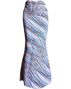 Hymnia Medea Long Skirt - Blue