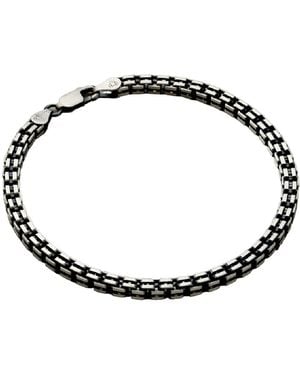 Posh Totty Designs Sterling Box Chain Bracelet - Black