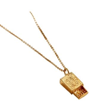 Posh Totty Designs Matchbox Charm Necklace - Metallic