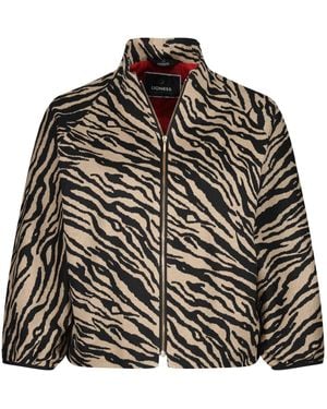 Lioness by Tf Camel Zebra Jacket - Black