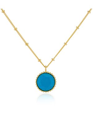 Auree Barcelona December Birthstone Necklace Turquoise - Blue