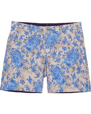 lords of harlech Neutrals Clyde Roma Floral Short - Blue
