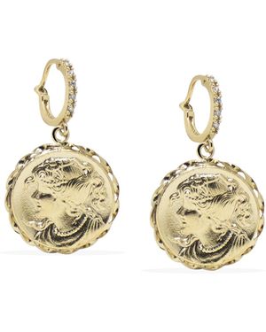 Vintouch Italy Alexa-Plated Hoop Earrings - Metallic
