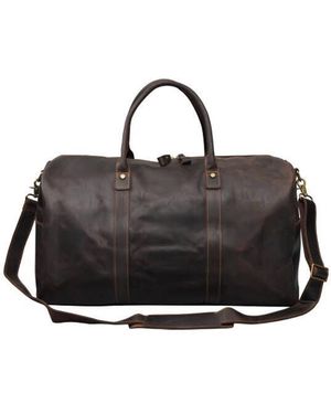 Touri Genuine Leather Holdall - Black