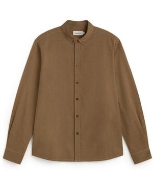 Thinking Mu Ant Camel Checkered Shirt - Brown