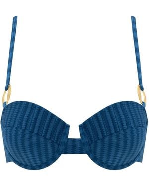 Thaynne Swimwear Llc Duna Top - Blue
