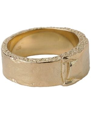 NASI SILVER Chunky Concrete Ring - Natural