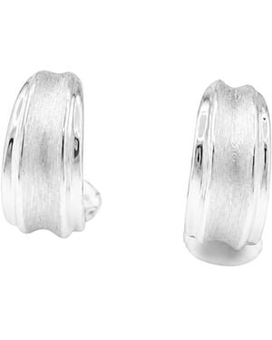 Uchi and Soto Nami Molten Hoop Earrings - Metallic