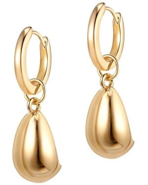 Larisa Beaumont Honesty Earrings – 14K Solid Teardrop Drops - Metallic