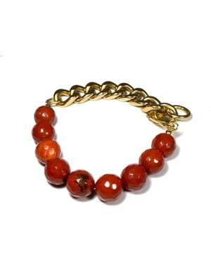 Rachel Nathan Remix: Facted Jasper Bracelet - Metallic