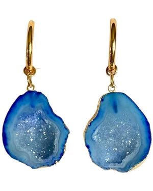 Magpie Rose Hoop Rocks - Blue