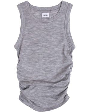 Vænn Shirred Muscle Tank Marble - Gray