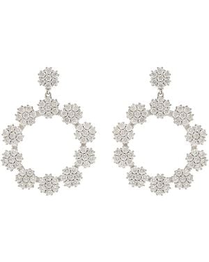 Pianella's Nola Zirkonia Flower Earrings - Metallic