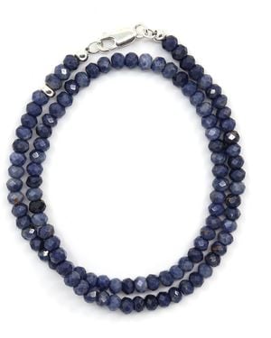 Shar Oke Natural Faceted Sapphire Bracelet - Blue