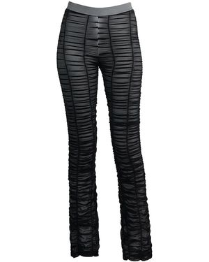 By Noa Rawitz The Echo Shirred Stretch Pants- And - Black