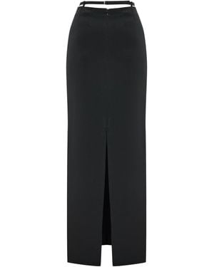 Maison sél Maxi Noir Désir Skirt – - Black