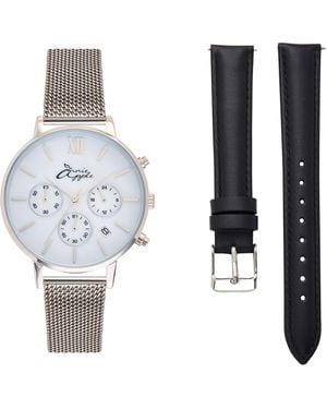 Bermuda Watch Company Annie Apple Marseille, & Multifunctional Interchangeable - White