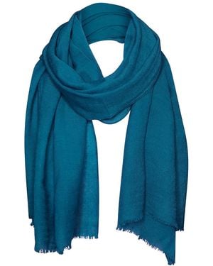 Alie Street London Aurielle Silk Wool Scarf Tapestry - Blue