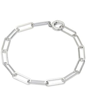 Grosse Platinum Plated Chain Bracelet, Series Gem Mix - Metallic