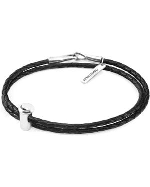 Anchor and Crew Midnight Gustatory Coffee Takeout Cup & Braided Leather Bracelet - Black