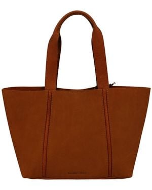 Lauren Reed Co Neutrals The Paloma Nubuck Tan Leather Tote Bag - Brown