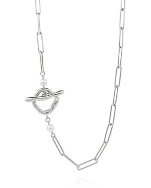 Cote Cache Coral & Shore Chain Necklace - Metallic