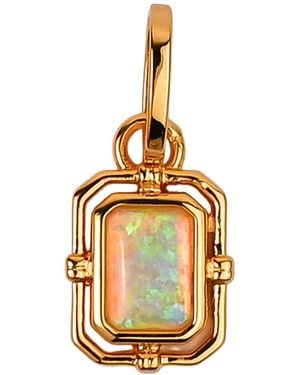 Zynnia Collective October/Opal Birthstone Charm - Metallic